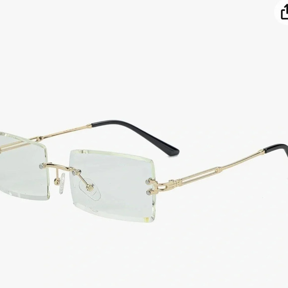 NIDOVIX Rimless Rectangle Sunglasses For Women - Picture 1 of 4
